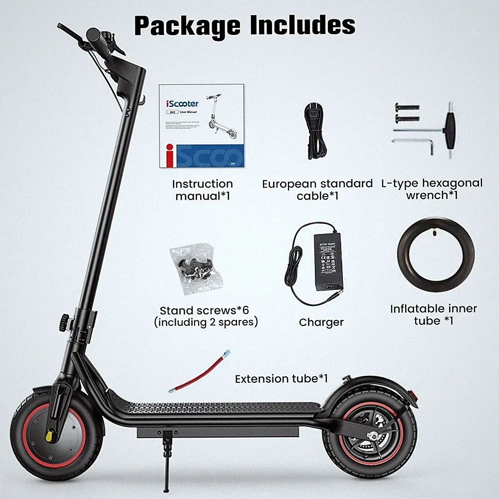 Elektroroller 500W E-Scooter mit APP 35km 10 Zoll Offroad Cityroller- W6