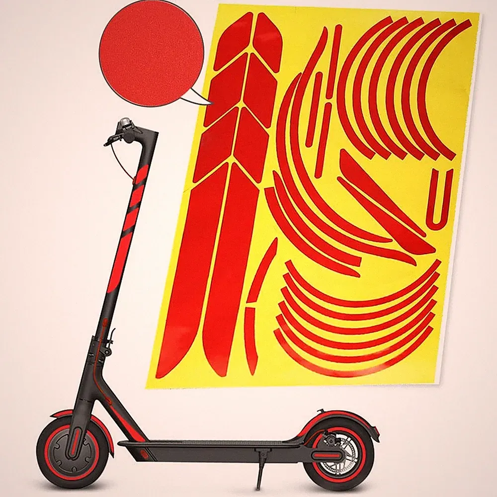 Elektroroller Aufkleber Set für Xiaomi Mi Electric Scooter M365 Sticker Set M...