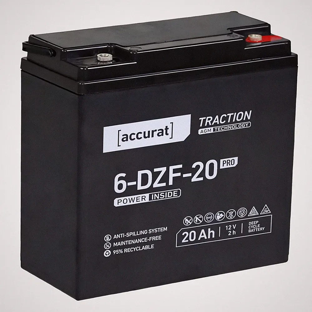 Elektroroller Batterie 6-DZF-20 E-Roller Kabinenroller Elektromobil 12V 20Ah AGM