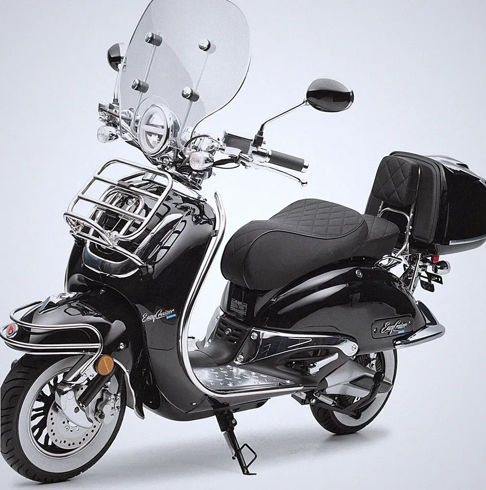 Elektroroller Burnout EasyCruiser Elektro Schwarz Doppelakku