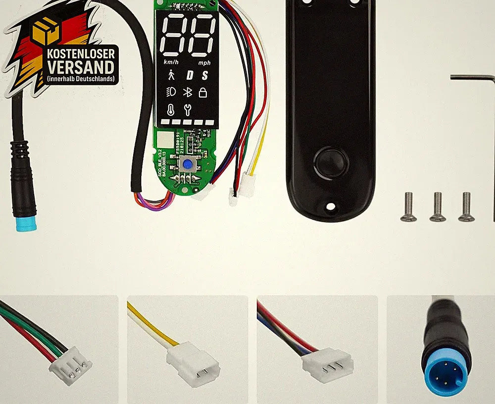 Elektroroller Dashboard Bluetooth LCD Display wasserdicht kompatibel für Ninebot
