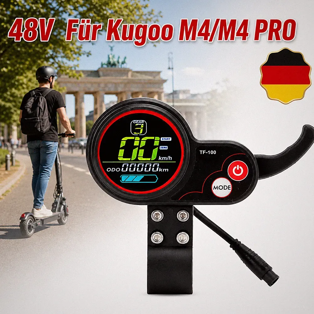 Elektroroller Display 48V 6-Pin Stecker wasserfest ABS für Kugoo M4 M4 PRO