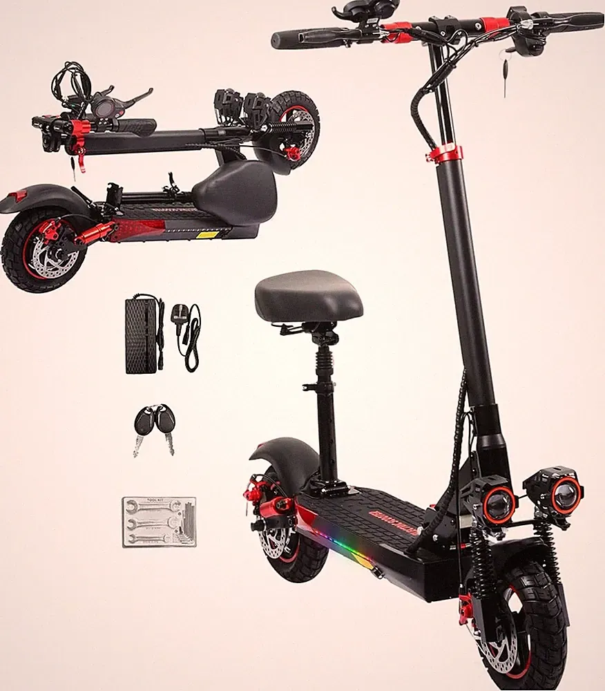 Elektroroller for Adults E-Scooter Foldable 48V/15Ah 10 ZOLL E-Scooter mit Sitz