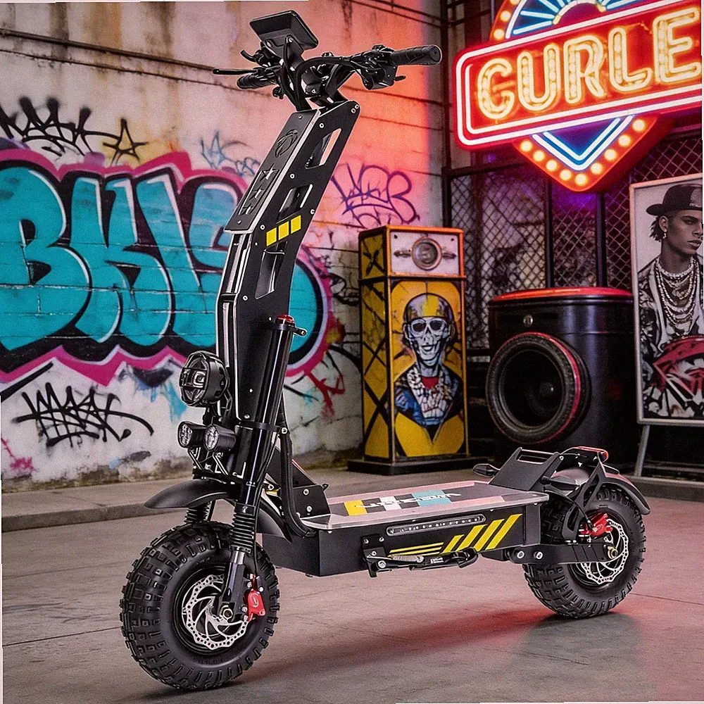 Elektroroller für Erwachsene 14'' 8000W 60V/40AH Cityroller Klappbar E-Scooter