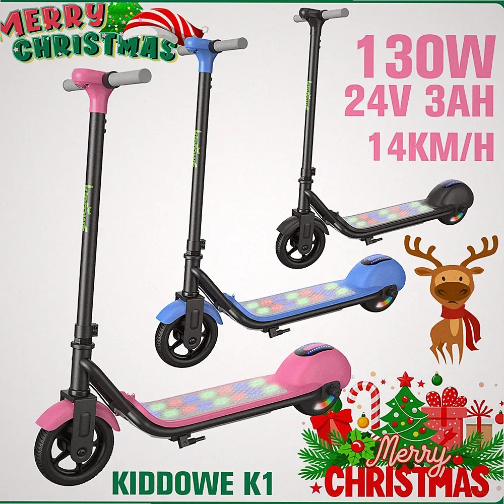 Elektroroller Für Kinder 3-12 Jahren 130W 14KM/H KIDDOWE K1 Elektroscooter Kids
