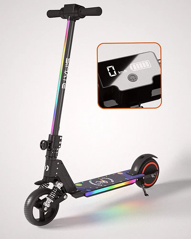 Elektroroller Für Kinder 6-12 Jahren 130W 14KM/H LED Klappbar Elektro scooter EU