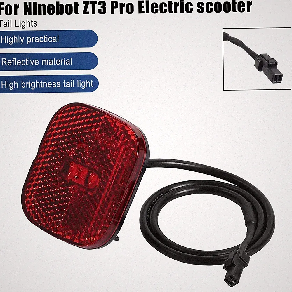 Elektroroller-Heckfender-LED-Rücklicht für Segway Ninebot ZT3 Pro, wasserdicht