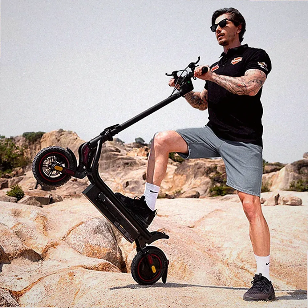 Elektroroller iScooter W8 48V/14Ah Offroad 10'' E-Scooter Mit APP Faltbar 45KM