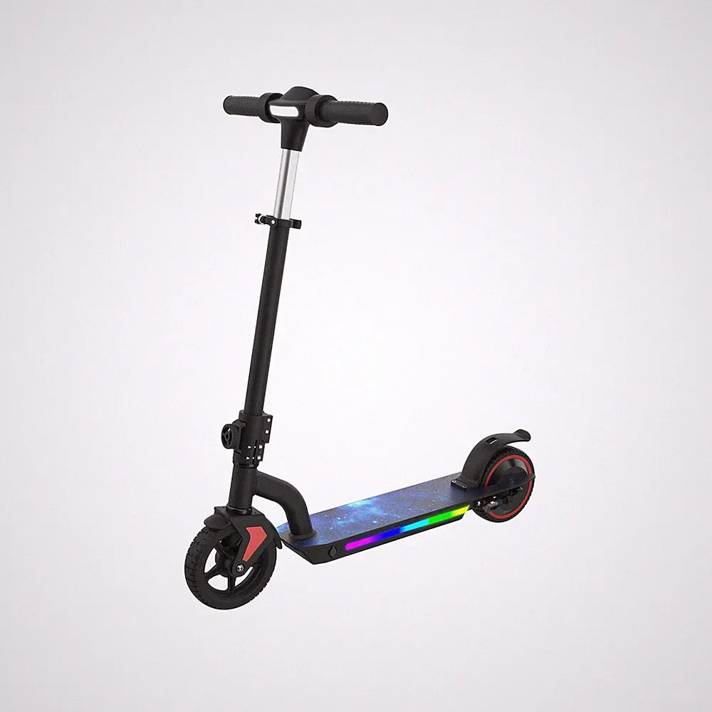 Elektroroller Kinder 6-12 Jahre, E-Scooter mit 130W Motor & Doppelbremse