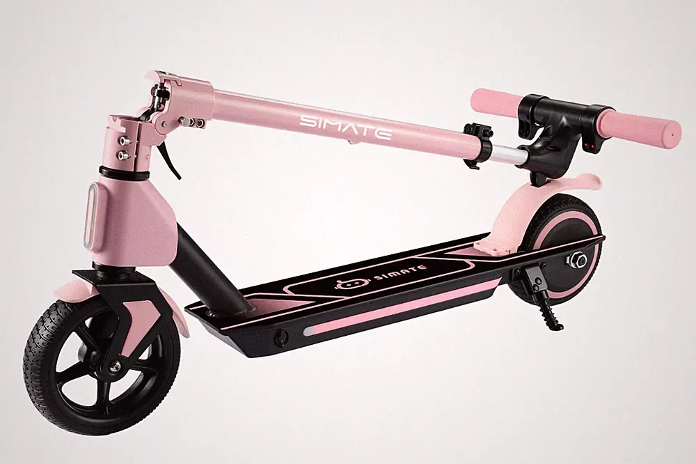 Elektroroller Kinder 6-12 Jahren Elektro Kinderroller 8 Km LED 14 km/h E Scooter