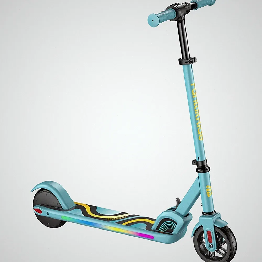 Elektroroller Kinder 8-12 Jahre Bluetooth LED Blinklichter faltbar