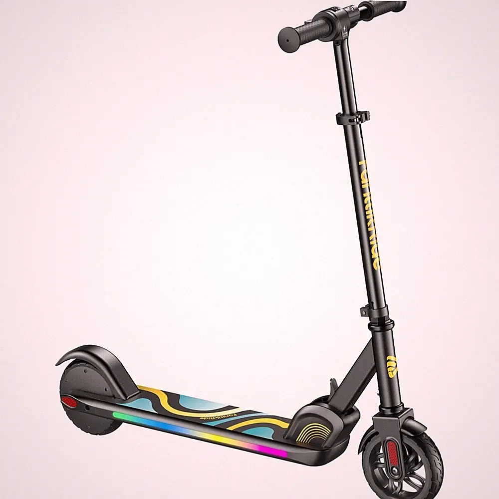 Elektroroller Kinder 8-12 Jahre Regenbogenlichter faltbar LED Anzeige