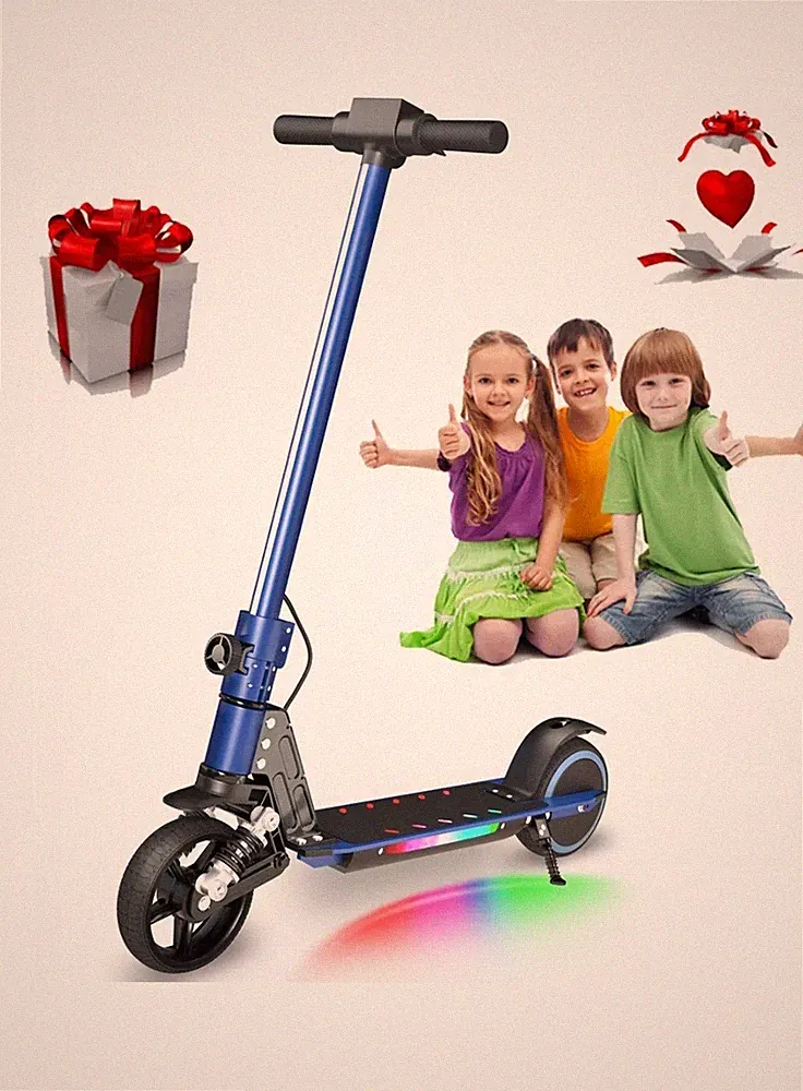 Elektroroller Kinder E Scooter Fü kinder Ab 8 LCD Klappbar Kinderroler