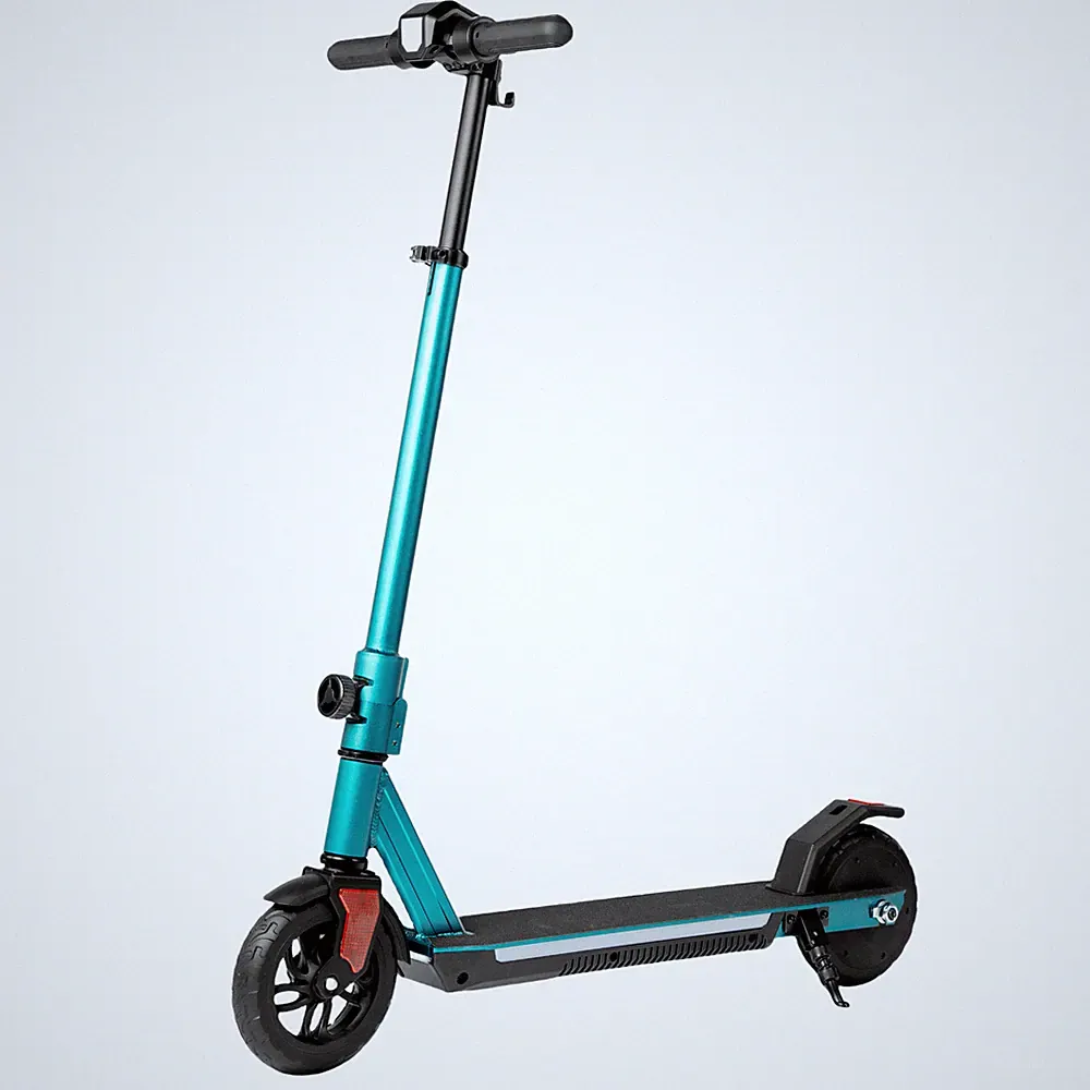 Elektroroller Kinder E Scooter Für kinder Ab 6 LCD Klappbar Kinderroller Blau DE