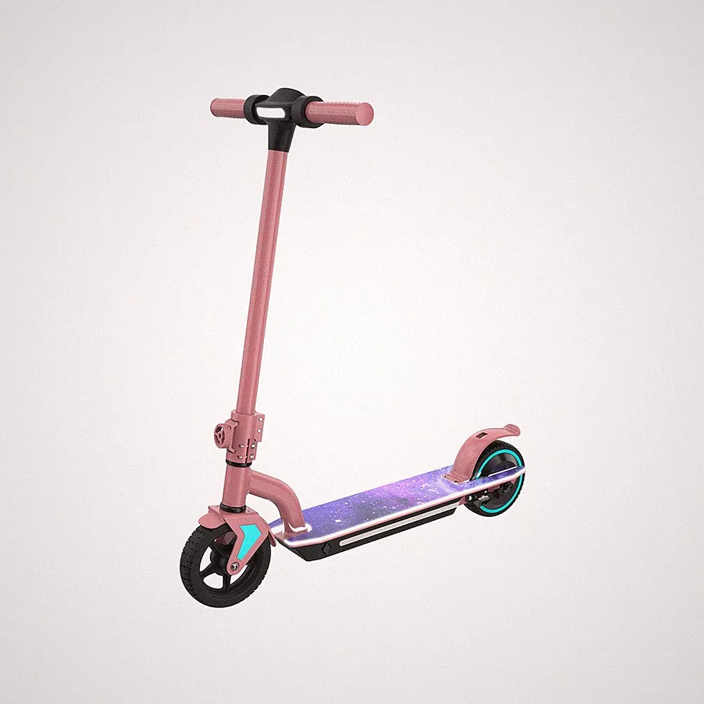 Elektroroller Klappbar für Kids 6-12, 150W, 15km/h, 24V Akku, LED