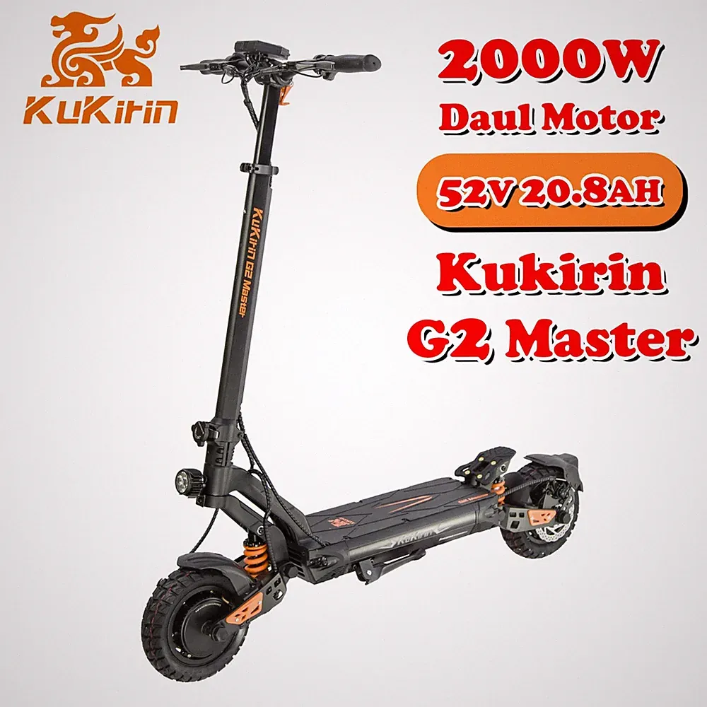 Elektroroller KuKirin 1000VV 52V 20.8Ah Klappbares Offroad Max 70KM Keine