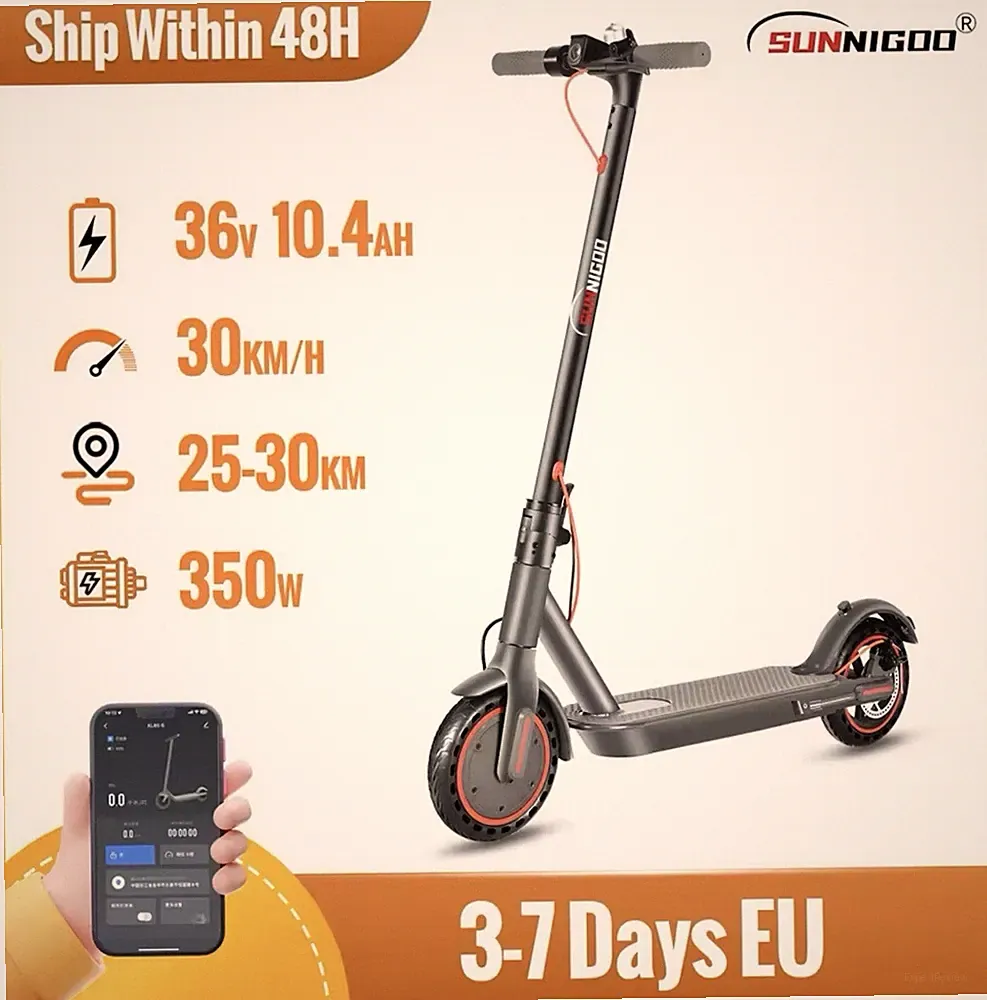 Elektroroller mit straßenzulassung 36V 350W E9 ABE APP Control Bis 30KM EScooter