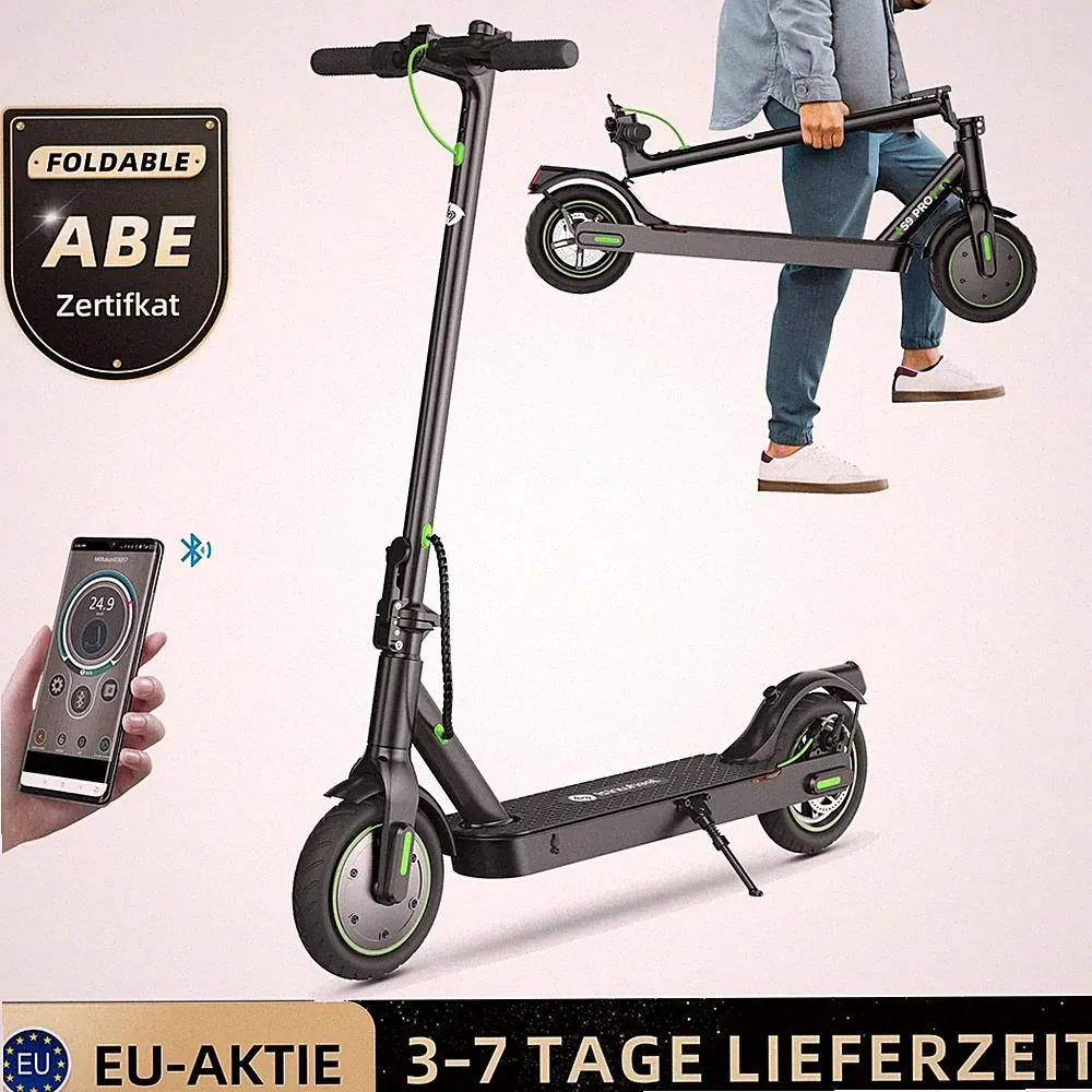 Elektroroller mit Straßenzulassung ABE 330W E-Scooter APP 8.5" Offroad E-Roller