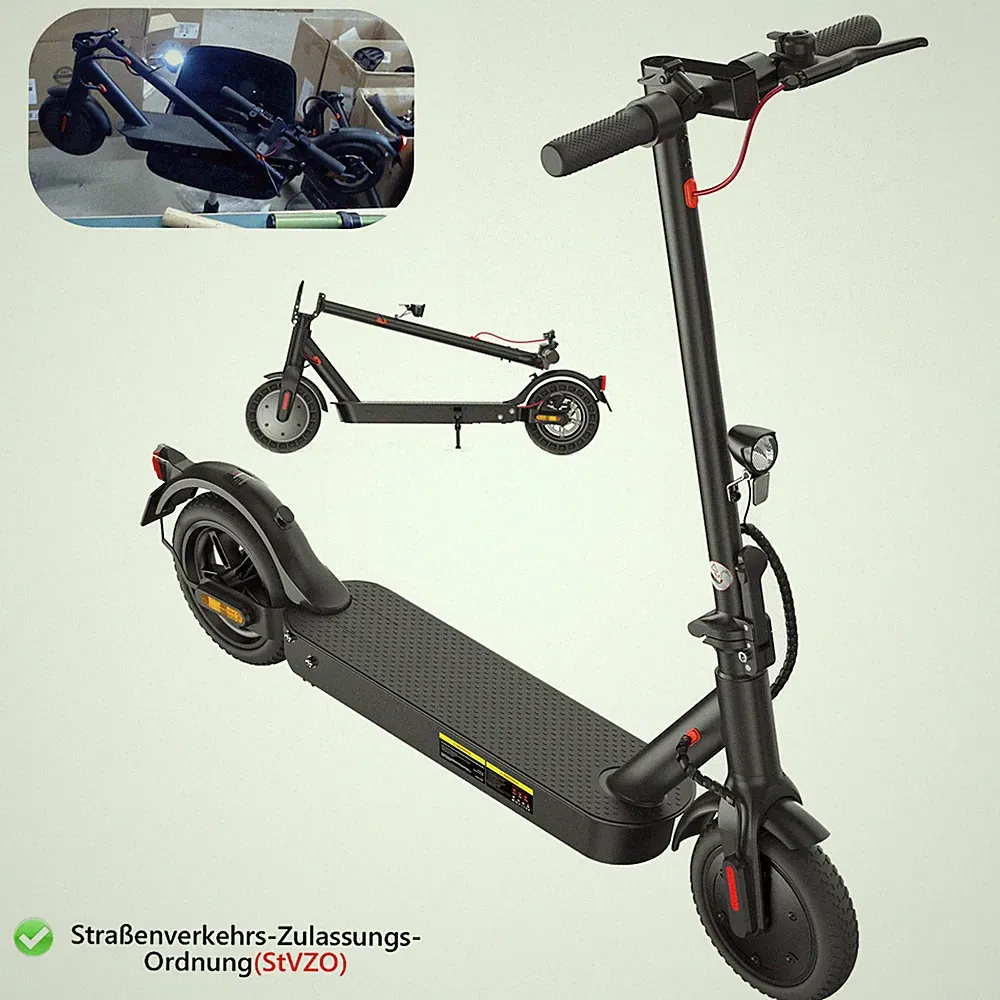 Elektroroller mit Straßenzulassung E Scooter 350W APP 20km/h bis 30km Reichweite