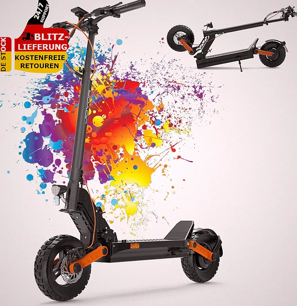 Elektroroller mit Straßenzulassung S-Serie Escooter Bis 100Km Reichw. E Roller
