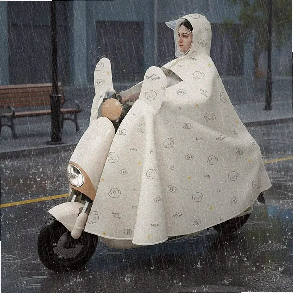 Elektroroller Poncho Wasserfest PU Beschichtung für Regenfahrten