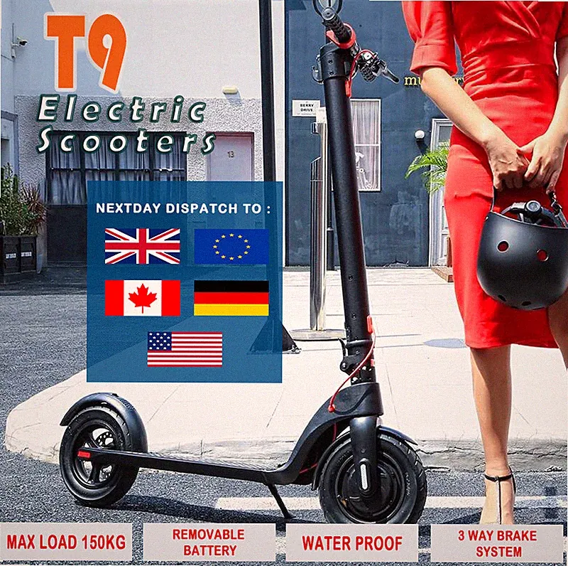 Elektroroller T9 - faltbar große Reichweite 35KM | leicht | 120Kg