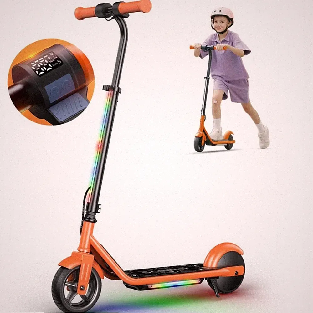 Elektroscooter 16km/h Für Kinder 6 Zoll Elektroroller Kinderroller ab 6 Jahren