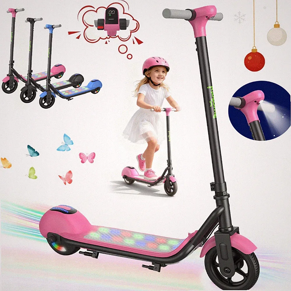 Elektroscooter Für Kinder Elektroroller 14km/h Kinderroller ab 6 Jahren E-Roller