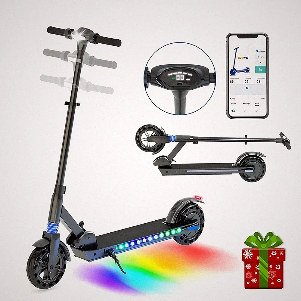 Elektroscooter Kinder 8-16 Jahren Klappbar Elektroroller Teens DE E Scooter 20KM