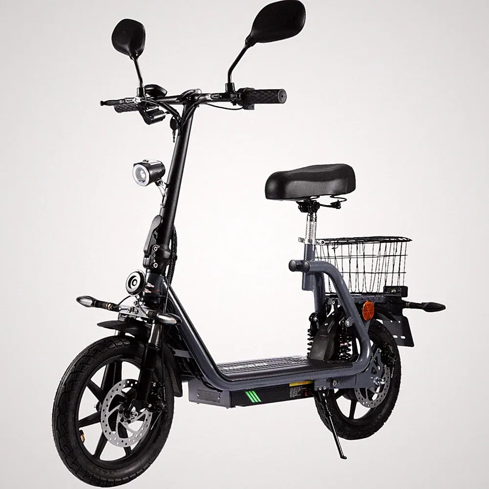 ENEWAY City Floh-S Elektroroller 20 km/h mit Straßenzulassung & 500W Motor GREY