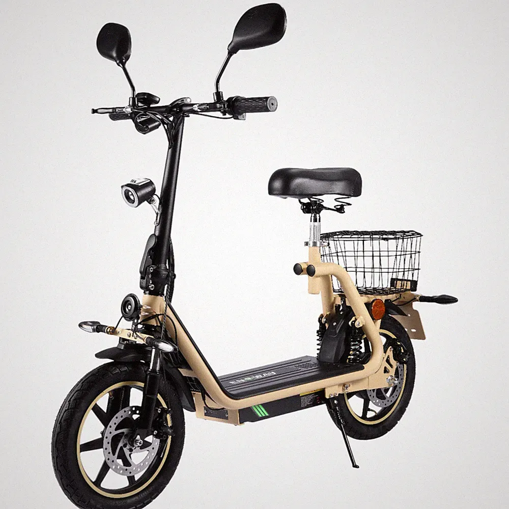 ENEWAY City Floh-S Elektroroller 45 km/h mit Straßenzulassung & 500W Motor SAND