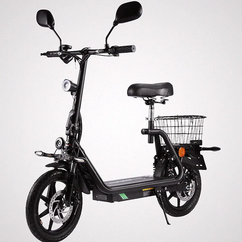 ENEWAY City Floh-S Elektroroller 45 km/h mit Straßenzulassung 500W Motor SCHWARZ
