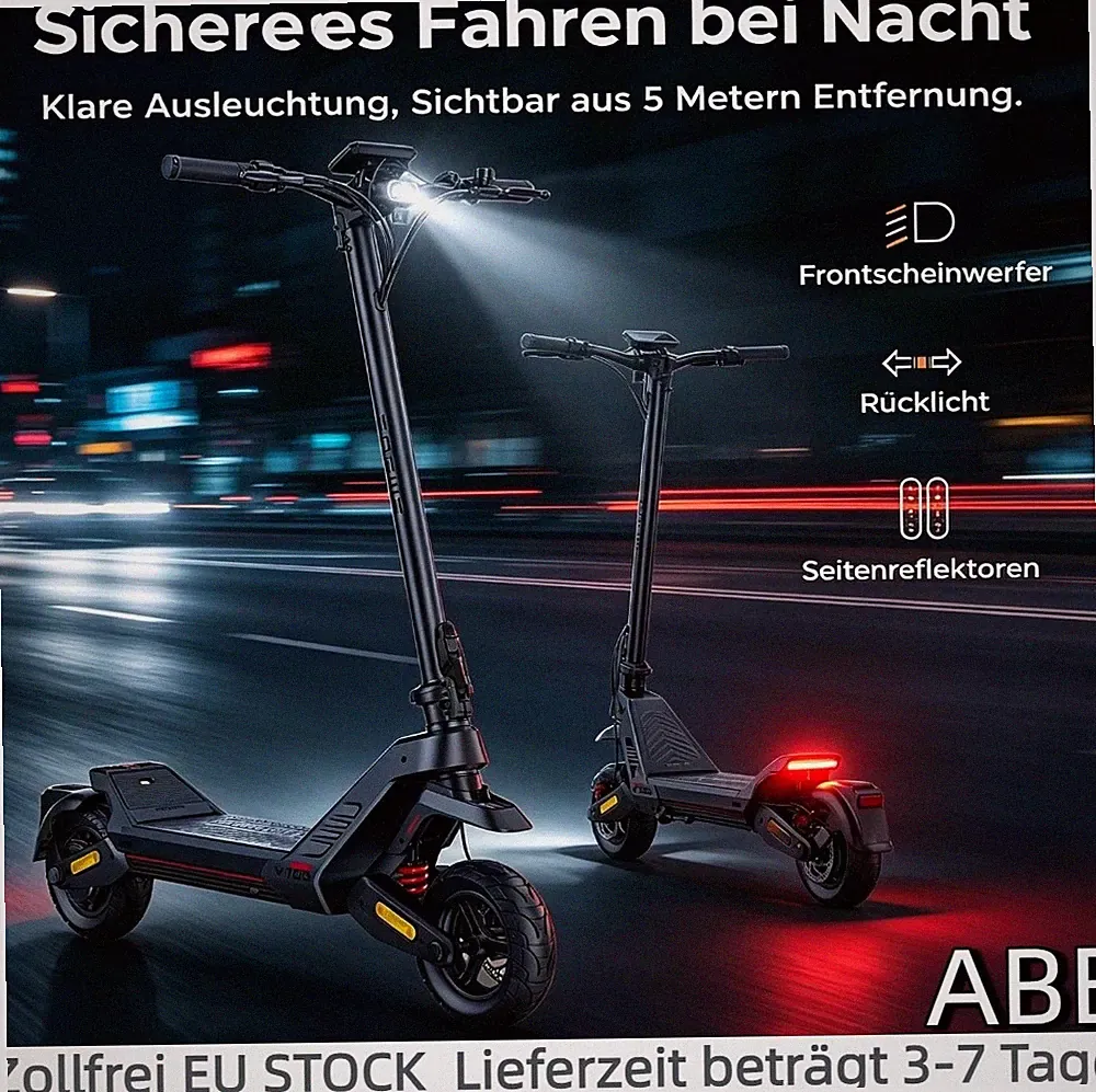 ENGWE Y700 10 Zoll Elektroroller mit Straßenzulassung 500W Klappbar E-Scooter