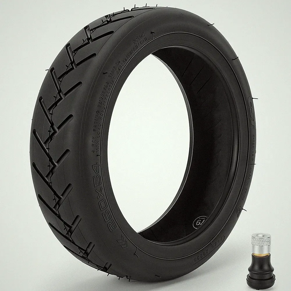 Ersatzreifen Elektroroller Rutschfest Gummi Off-Road Tubeless 250x54 Ventil