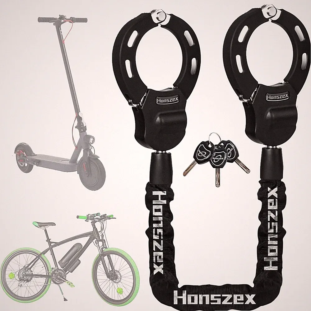 Fahrradschloss, Elektroroller Schloss, Handschellenschloss, Kette, Sicherheit...