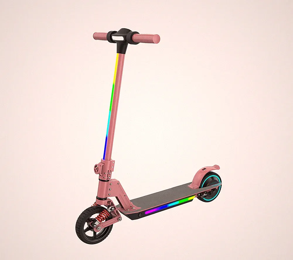 Faltbarer E-Scooter für Kinder 6-12 Jahre, 130W, LED-Leuchten, 14 km/h