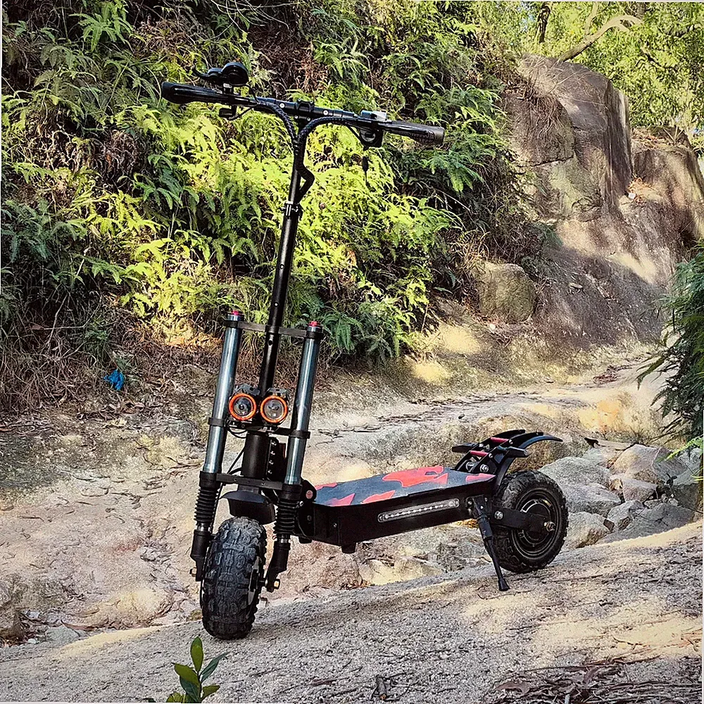 Faltbarer Elektroroller Außenbereich 11Zoll-Offroad-Reifen 3000W*2 Doppelmotoren