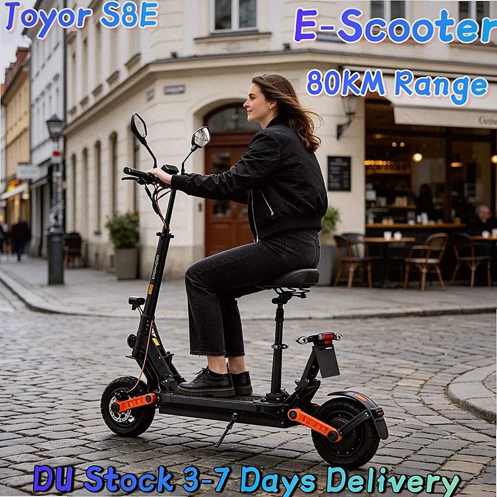 Falten E-Scooter mit Straßenzulassung 45km/h offroad Elektroroller NFC Joyor S8E