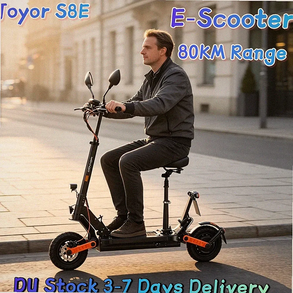 Falten E-Scooter mit Straßenzulassung 45kmh offroad Elektroroller NFC 80KM Joyor