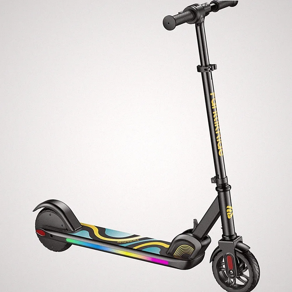 Fanttikride Elektroroller für Kinder - Blinkende LED-Lichter - Faltbares Design