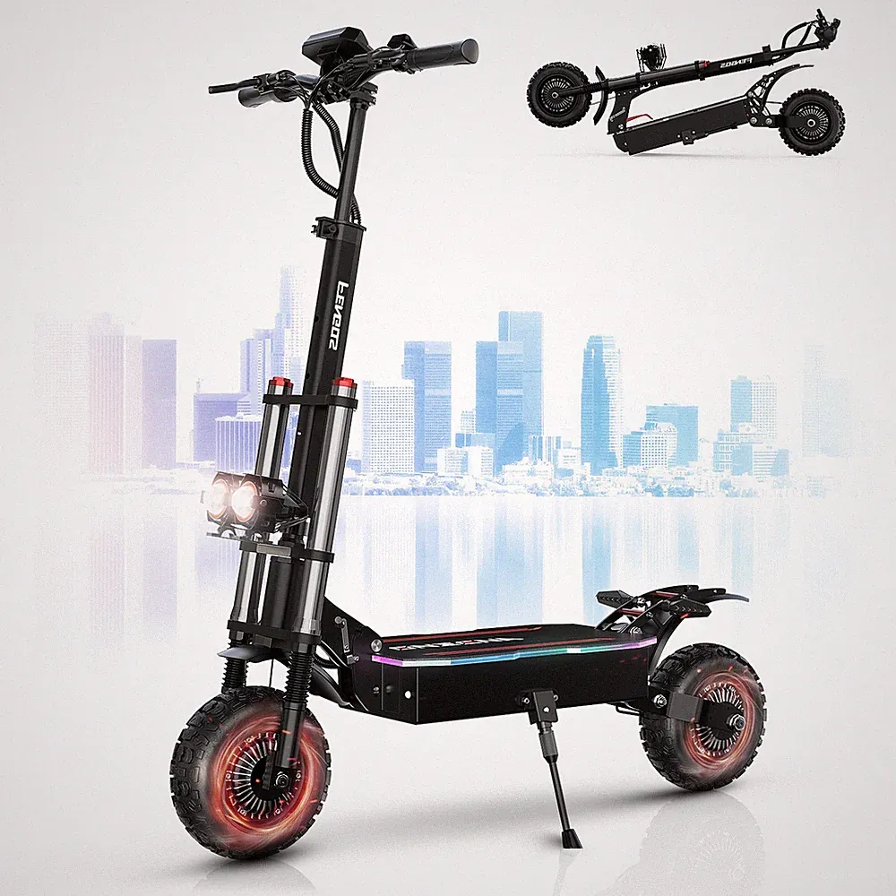 FENGQS GT8 E-Scooter Dual Motor 5600W 60V 35Ah 100 Stdkm Offroad Elektroroller