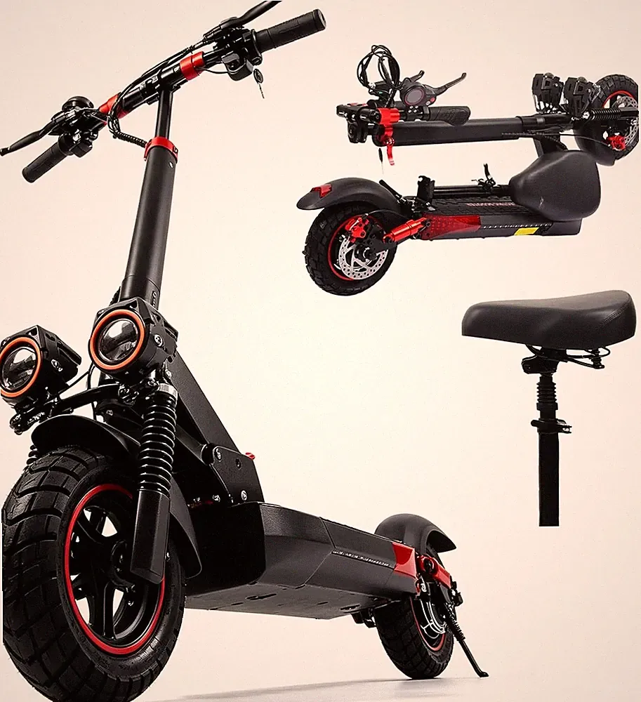 Freeboy 10'' Elektroroller Mit Sitz E-Roller 800W 15Ah E-Scooter Off-Road 45km/h