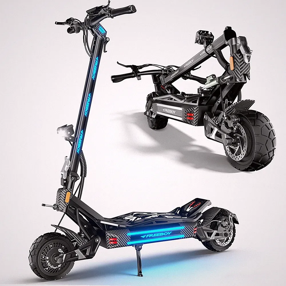 Freeboy H16 Elektroroller 3000W 30Ah 60KM Offroad E-Scooter 11" City E-Roller