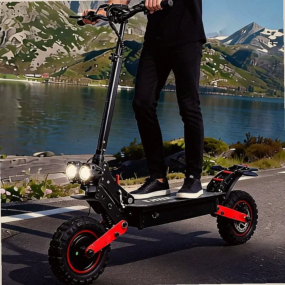Freeboy H6 E-Scooter 11 Zoll Elektroroller 2400W 21Ah Offroad Klappbar 60km/h DE