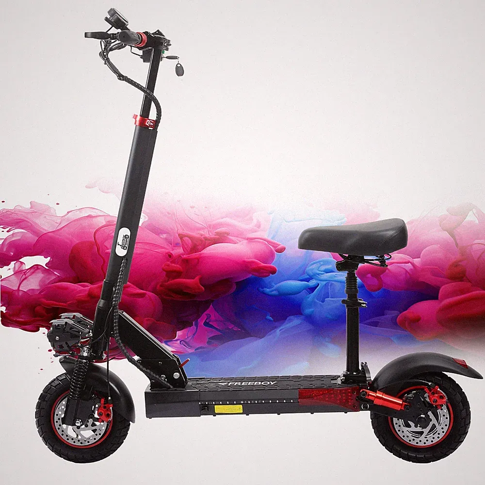 Freeboy J01 Elektroroller 10'' E-Scooter 800W 15Ah E-Roller Klappbar Lock/Sitz