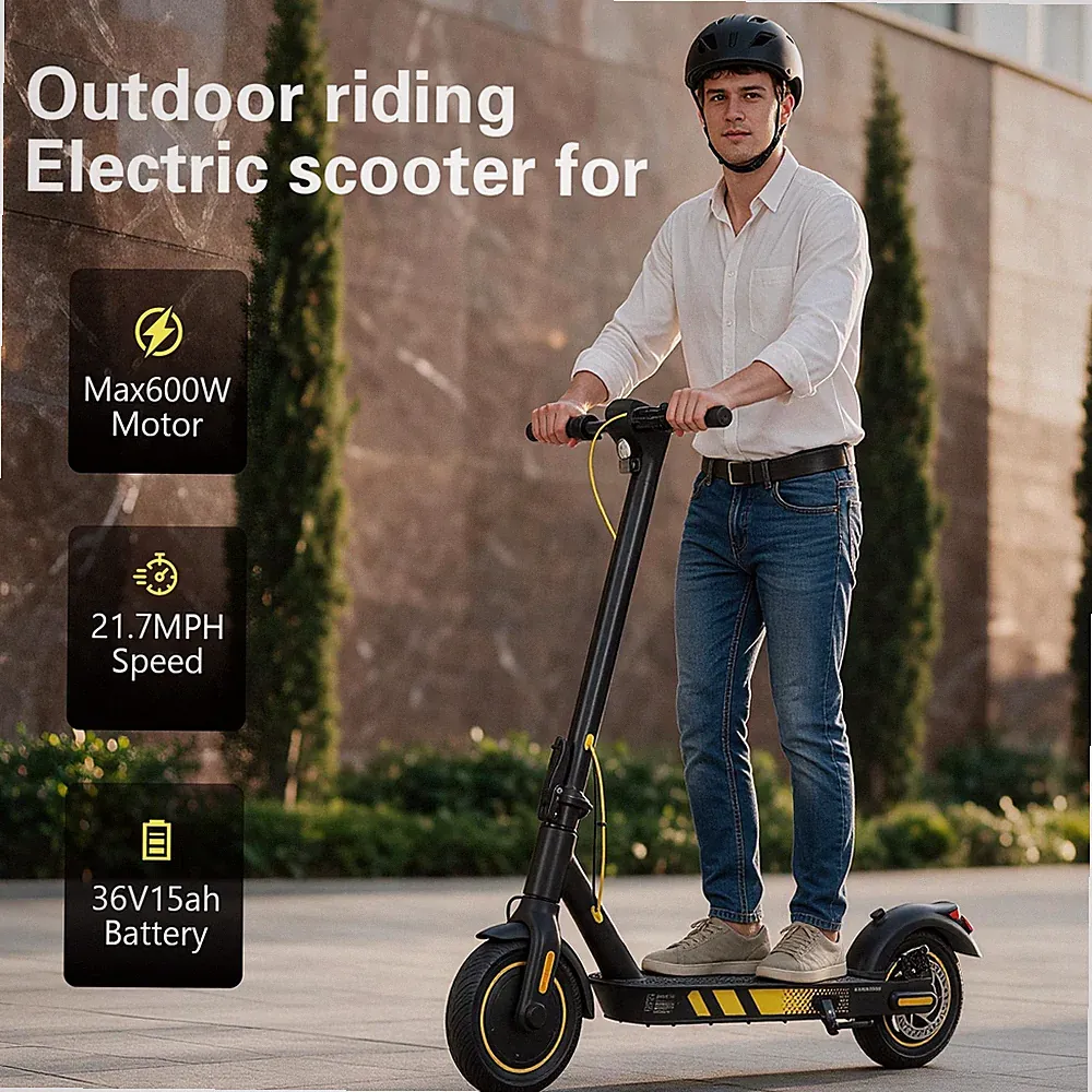 FREEBOY J04 10 Zoll E-Scooter 600W 36V 15AH Elektroroller 35km/h City E-Roller
