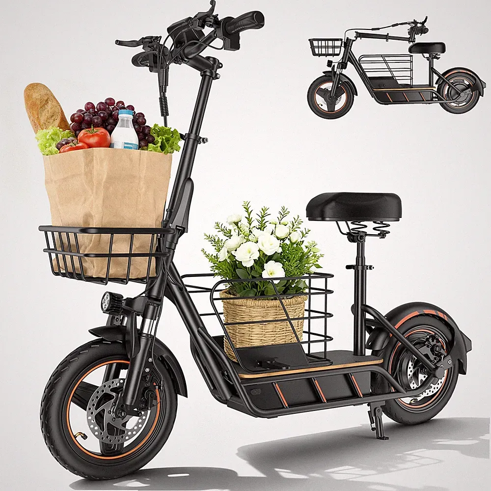 FreeboyH14 E-Scooter 14'' 10Ah 600W 36V mit Einkaufswagen Off-road Elektroroller