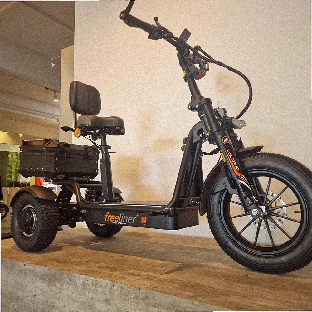 Freeliner EVO III Air Elektro Dreirad Reha Scoo Zulassung mobil stark faltbar