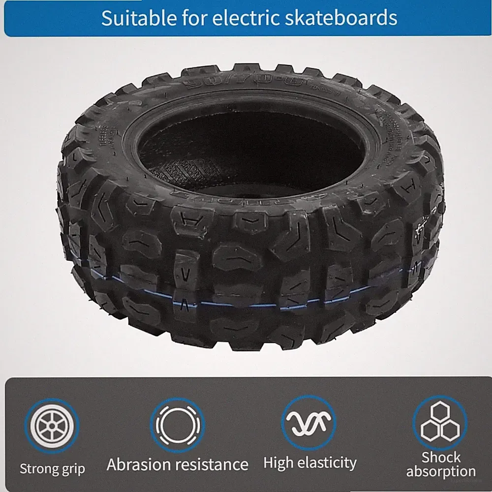 Für Elektroroller Tubeless Reifen 24,8x6x7,1 cm Off Road Schwarz Gummi