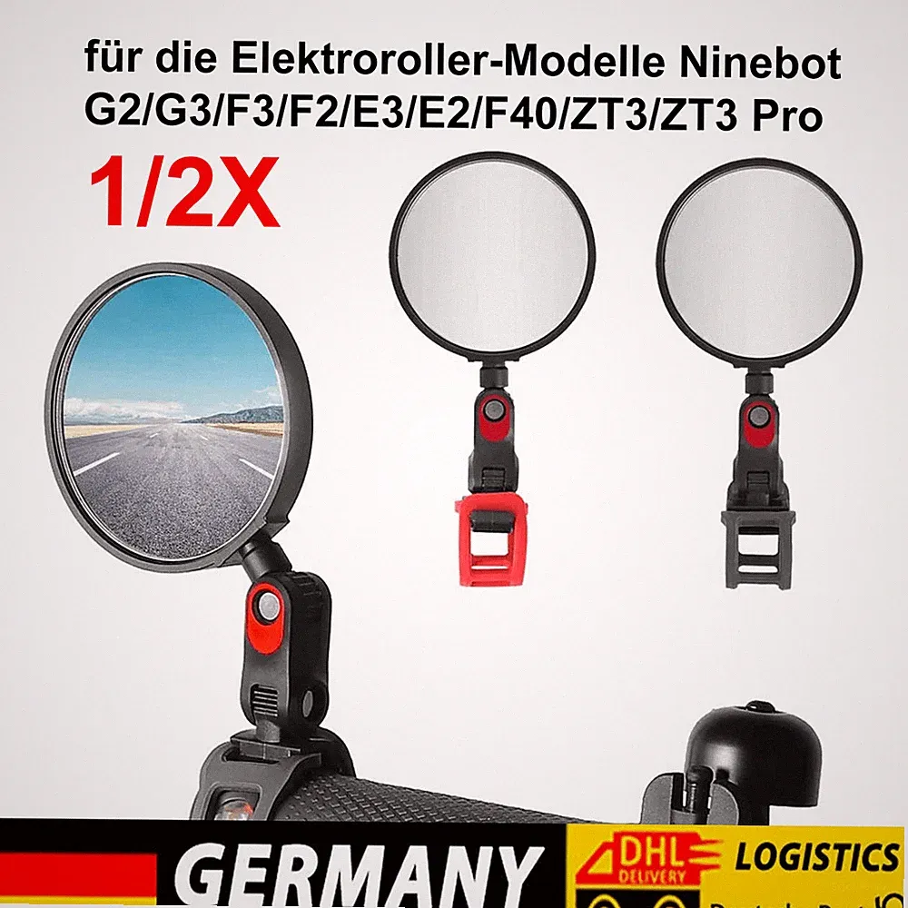 Für Ninebot Segway G2 G3 F3 ZT3 F2 E3 E2 F40 ZT3 Pro Elektroroller Rückspiegel
